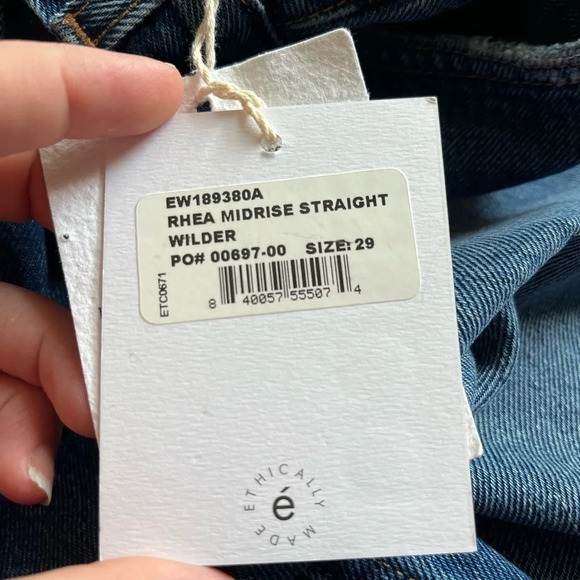 NWT REVOLVE Etica Rhea Mid Rise Straight size 29 - Picture 5 of 12